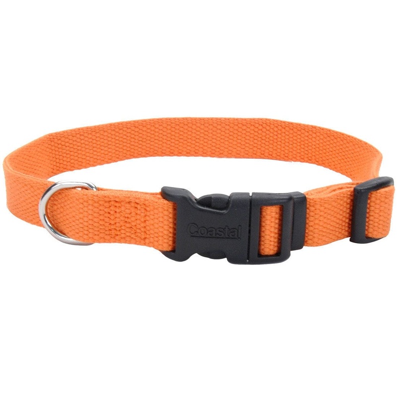 Coastal Pet Products New Earth Soy Adjustable Dog Collar in Pumpkin 6-8 in