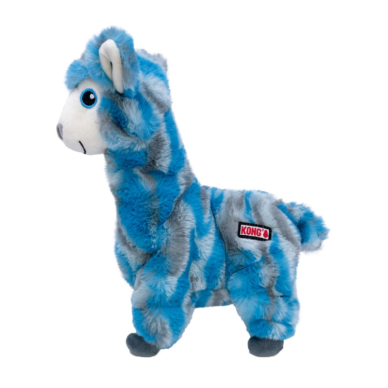 KONG Low Stuff Stripes Llama Dog Toy