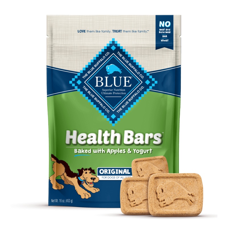 BLUE Health Bars CRUNCHY DOG BISCUITS Baked with Apples and Yogurt