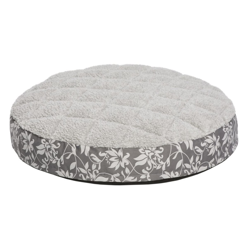 Midwest Round QuietTime Couture Pewter Floral Empress Mattress 28″
