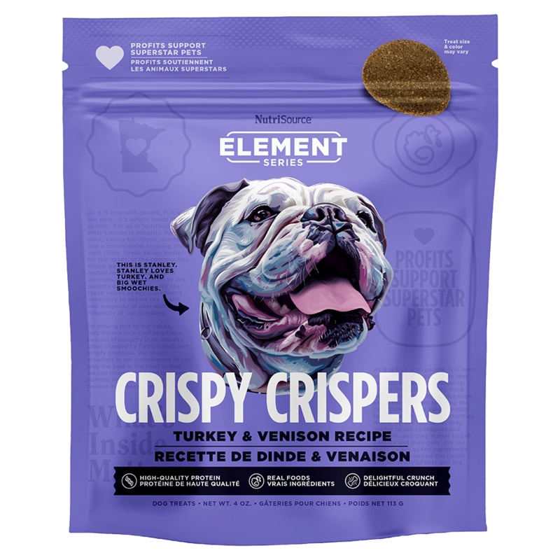 NutriSource Turkey & Venison Crispy Crispers High Protein Dog Treats