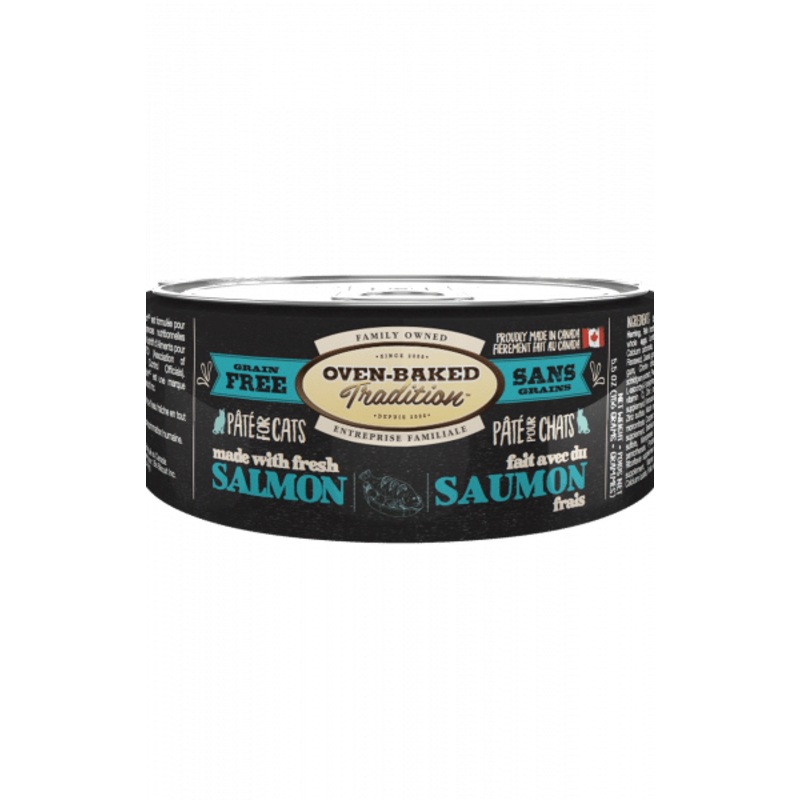 Oven-Baked Tradition Grain-Free Salmon Pate Adult Canned Cat Food Case 24 x 156g