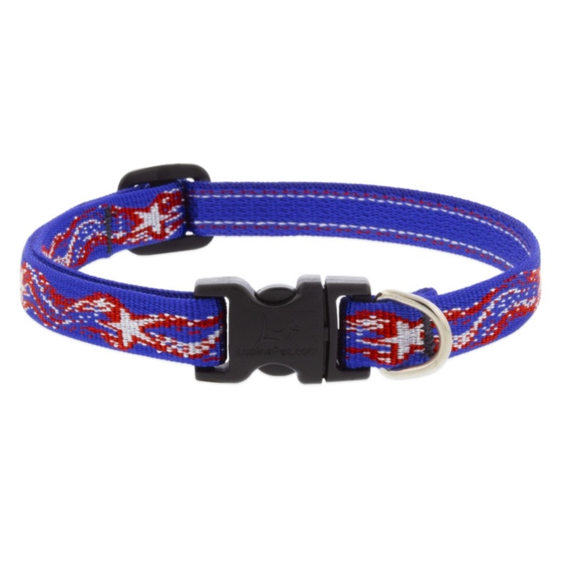 Retired Lupine Adjustable Collar, Super Star, 1/2″x8-12″