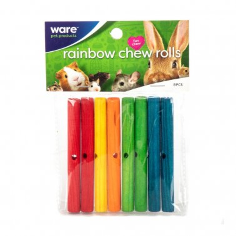 Ware Rainbow Chew Rolls Small Animal Toy 8 count