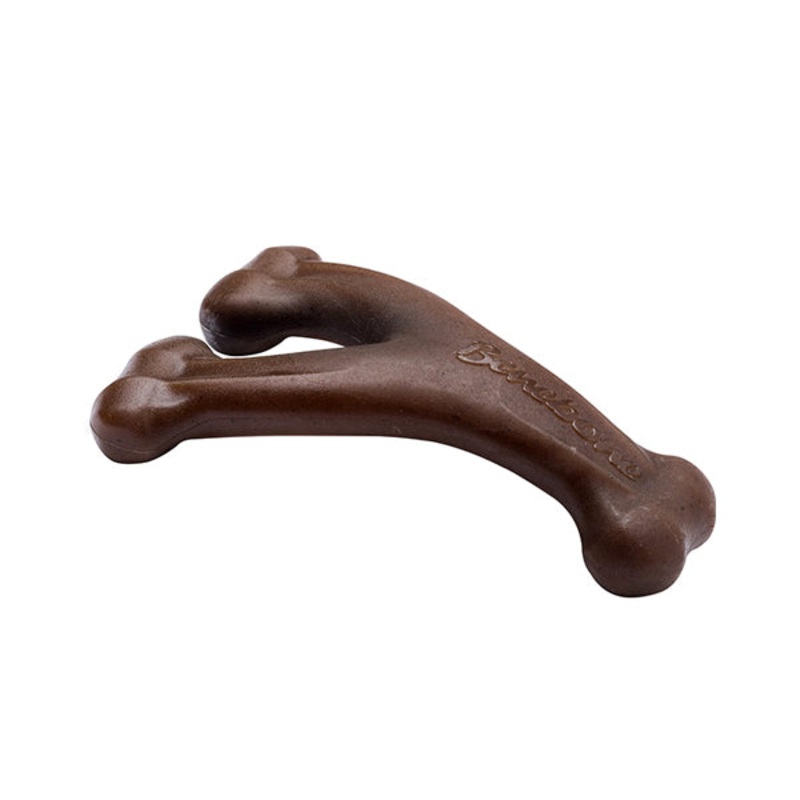 Wishbone Chew Nylon Peanut Butter Flavored Dog Toy Mini ( For dogs under 30-lb, 5.3-in x 3.8-in )