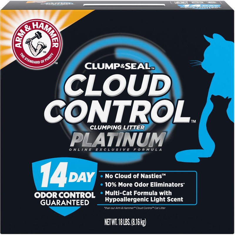 Arm & Hammer Litter Cloud Control Platinum Multi-Cat Clumping Cat Litter w/ Hypoallergenic Light Scent, 27.5 lbs 27.5 lb