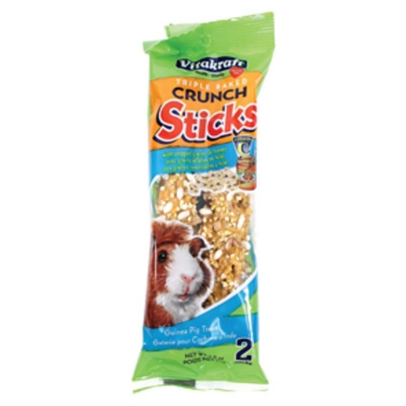 CRUNCH STICKS POPPED GRAINS & HONEY – GUINEA PIG 2.5 OZ/2 PACK