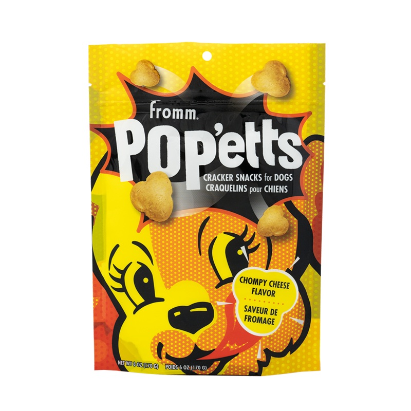Fromm Pop’etts Chompy Cheese Flavor Dog Treats 6oz (1 Pack)
