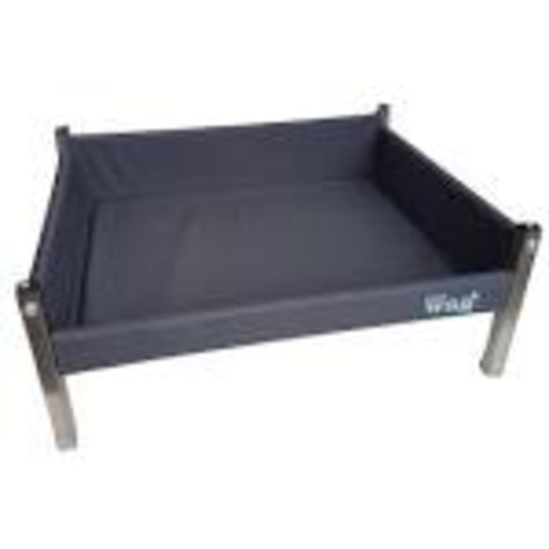 Henry Wag  Elevated Dog Bed Ss Ex-Large Wag Grey/Brushed Ss