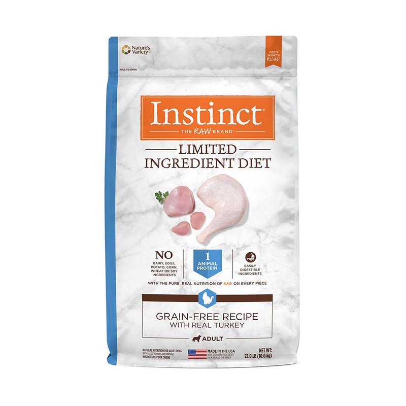 Instinct Limited Ingredient Diet Grain Free Recipe with Real Turkey Dog Food 22 Lbs