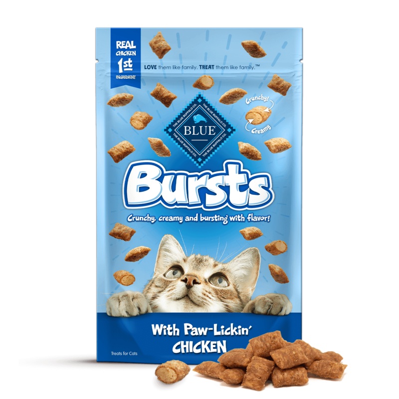 BLUE Bursts Paw-Lickin Chicken Cat Treats 2-oz