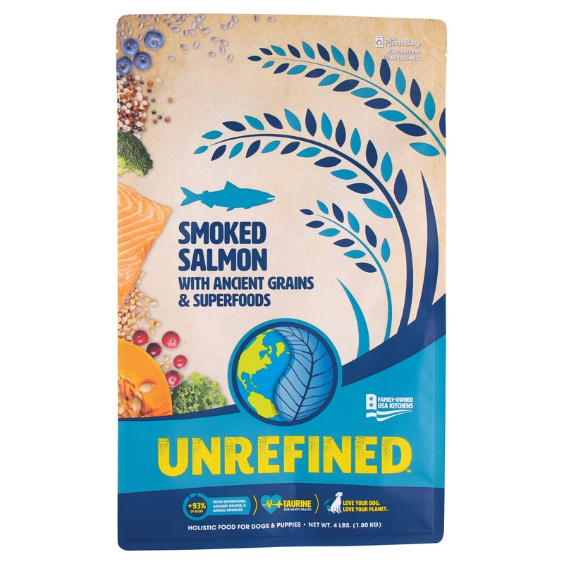 Earthborn Holistic Unrefined Smoked Salmon Recipe with Ancient Grains & Superfoods Dry Dog Food 4lb