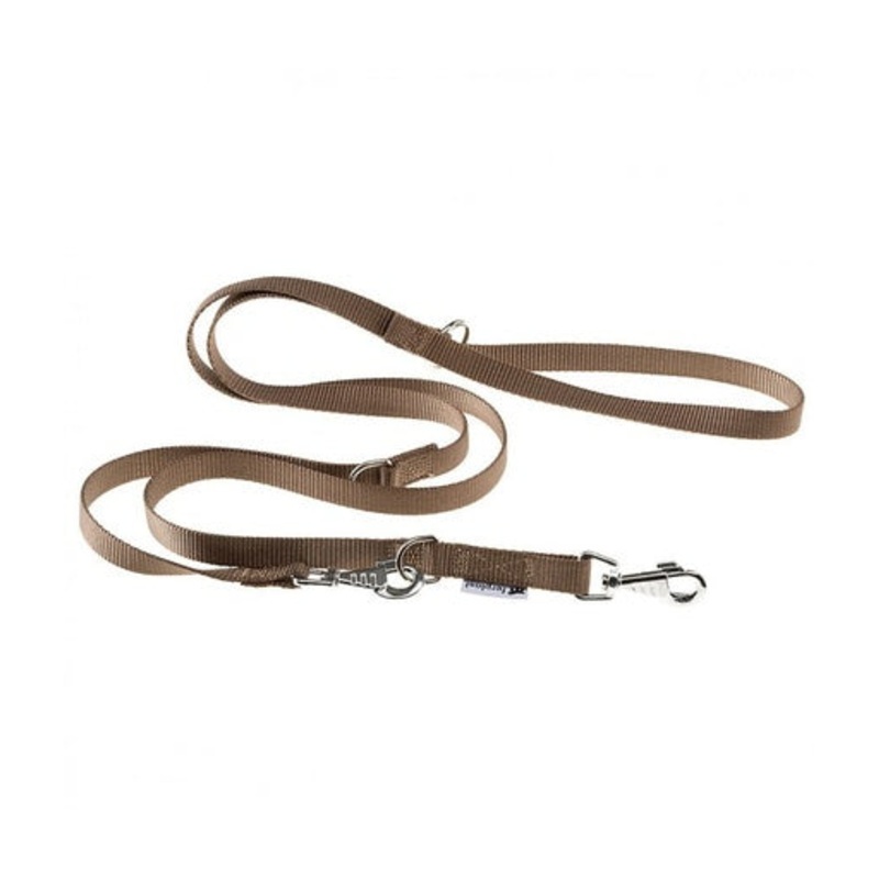Ferplast Club GA Adjustable Nylon Dog Leash[Color – Brown, Dimension – 15mm x L 120cm]