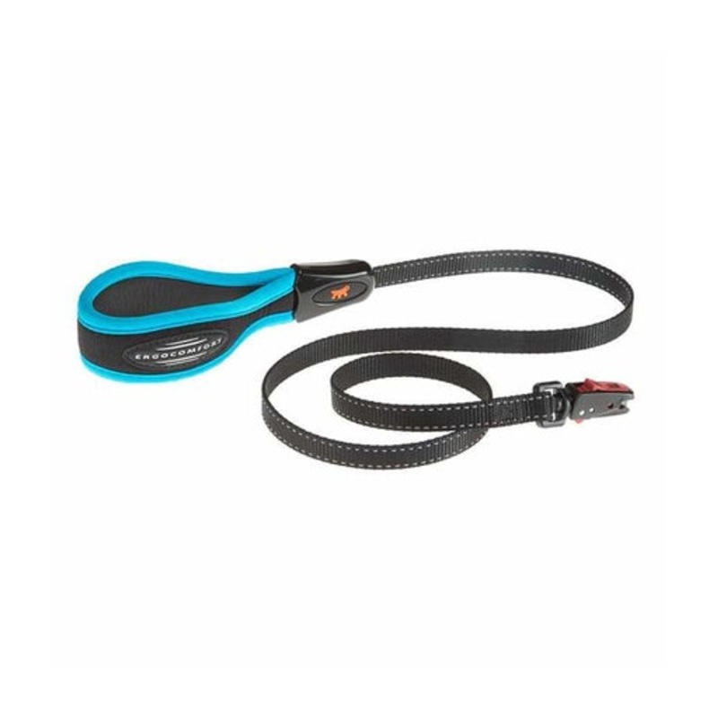 Ferplast Dog Leash with Automatic Hook[Color – Blue, Dimension – 120cmX15mm]