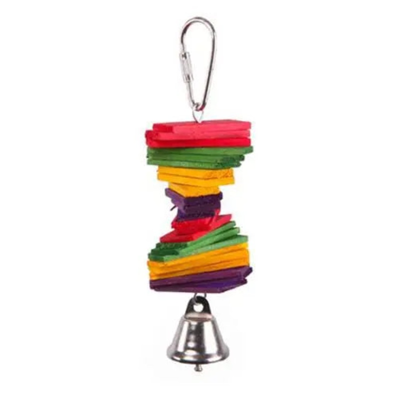 Kazoo Bird Toy Rectangle Chips & Bell