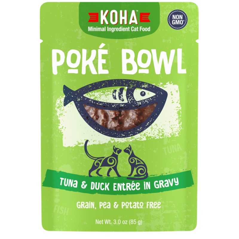 Koha Pok Bowl Tuna & Duck Entre in Gravy for Cats