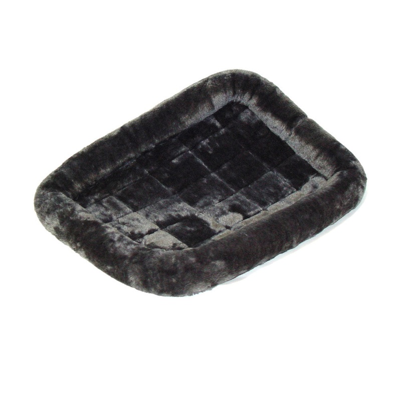 QuietTime Deluxe Bolster Pet Bed Gray Color 30 Inch