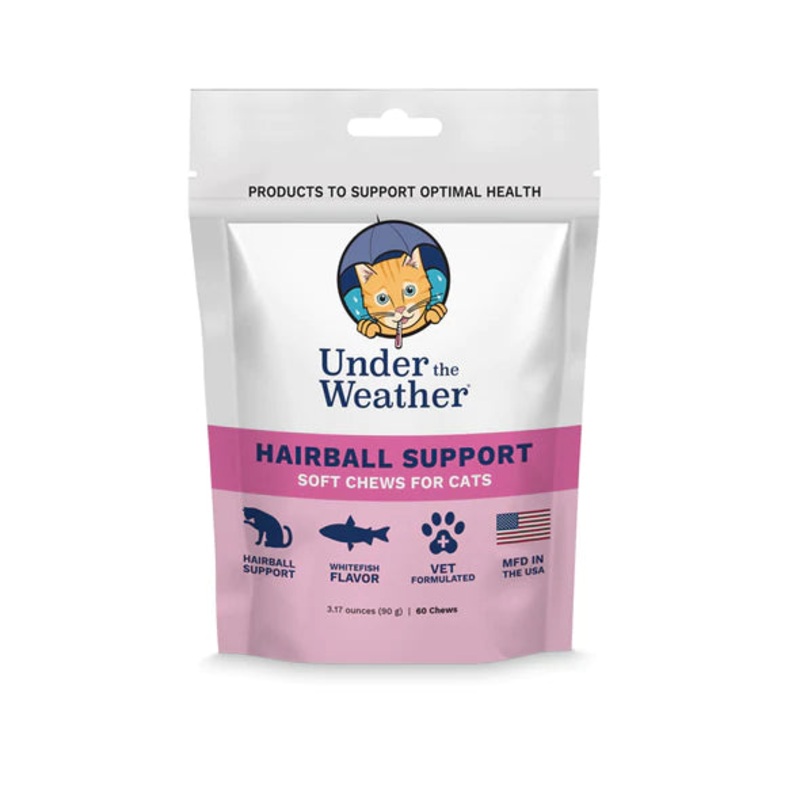 Under the Weather Hairball Support for Cats 60 chews