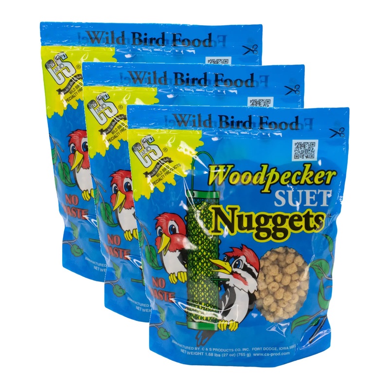 Woodpecker Suet Nuggets, Set of 3