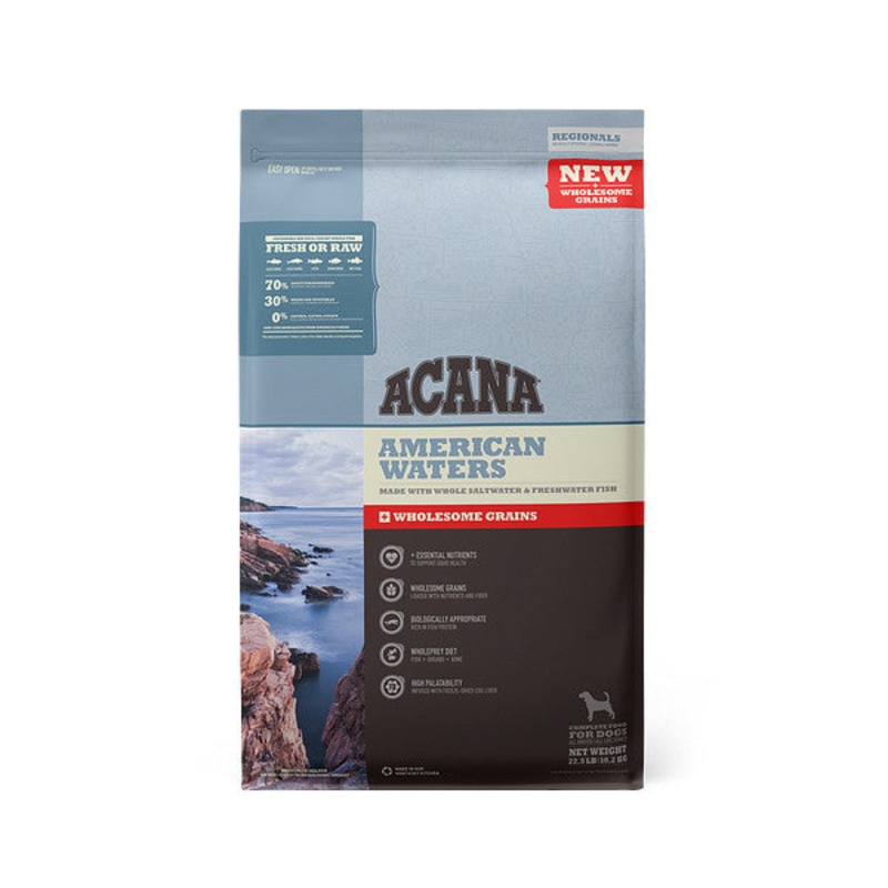 American Waters Wholesome Grains Sea to Stream Fish & Grains Recipe Dry Dog Food 4 Pounds