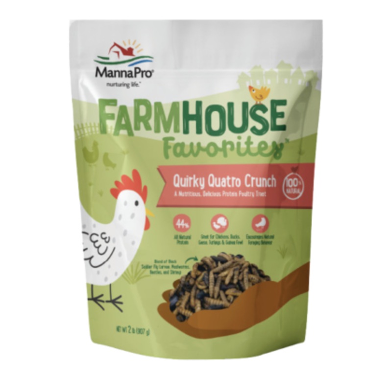 Manna Pro Farmhouse Favorites Quirky Quatro Crunch Poultry Treats