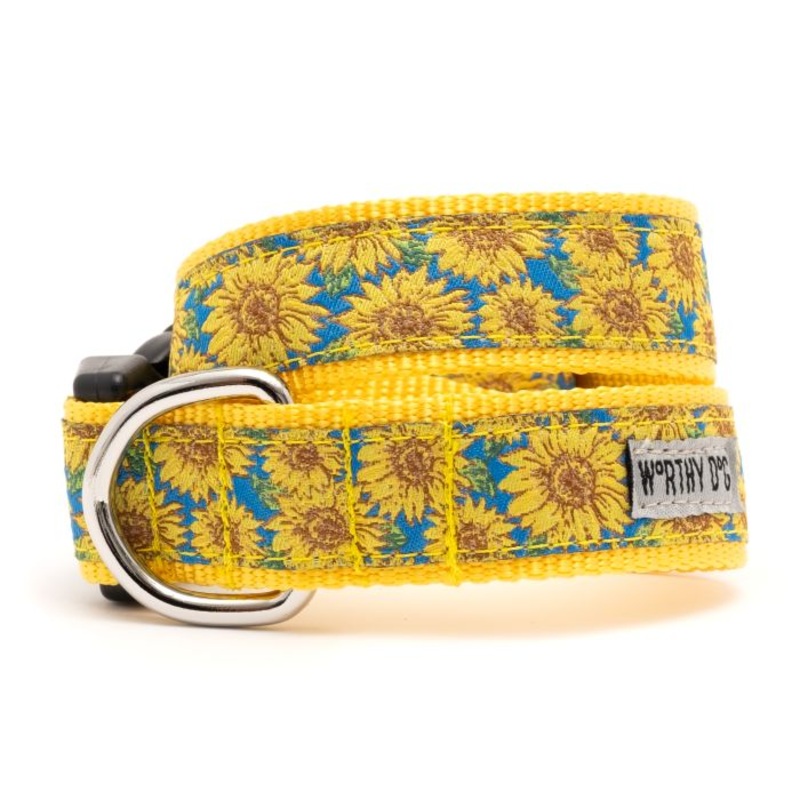 The Worthy Dog Sunflowers Collar XL