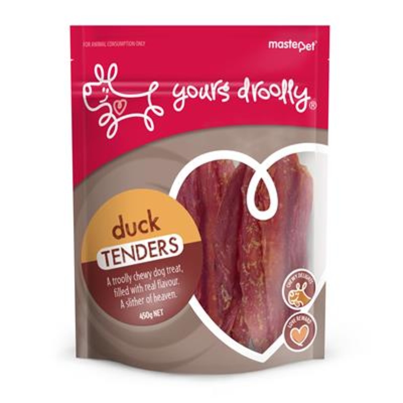 YOURS DROOLLY DOG TREATS DUCK TENDERS 90G