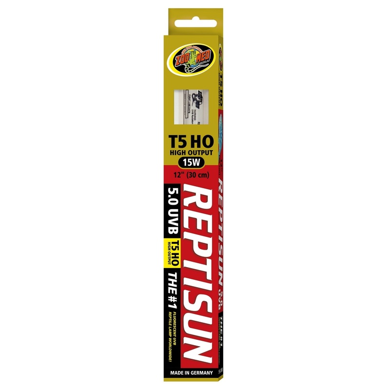 Zoo Med ReptiSun T5 5.0 High Output UVB Lamp – 12″ 15w 15 watts