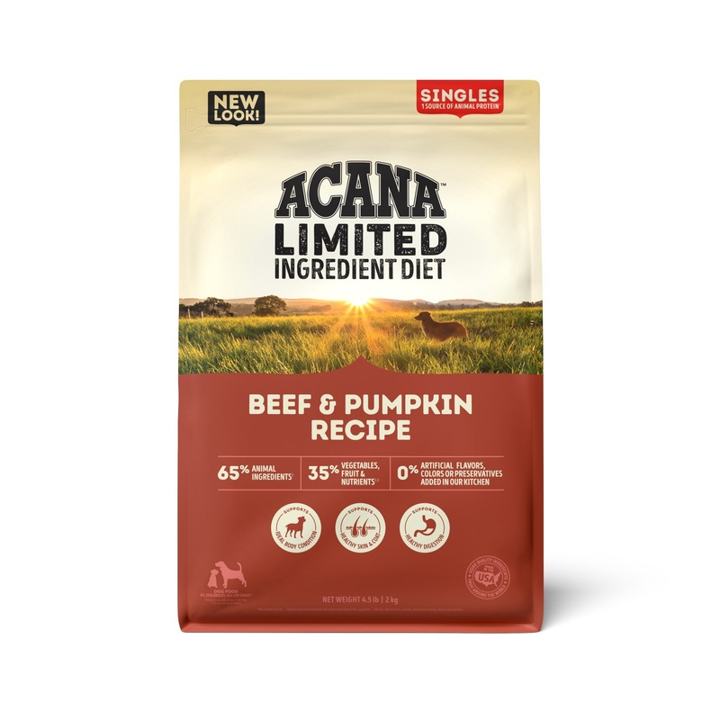 ACANA Singles Beef & Pumpkin Recipe Dry Dog Food 13 Lb