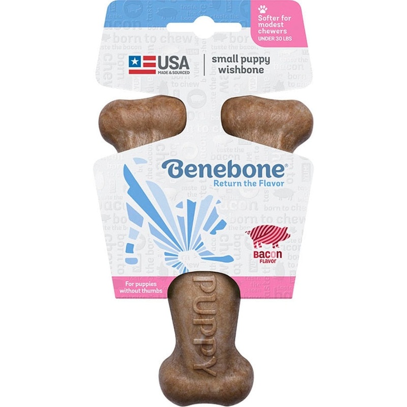 Benebone Wishbone Puppy Bacon – Small Puppy