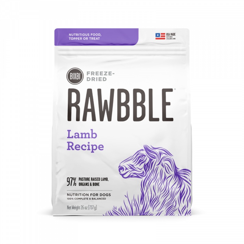 Bixbi Rawbble Freeze Dried  Lamb Dog Food