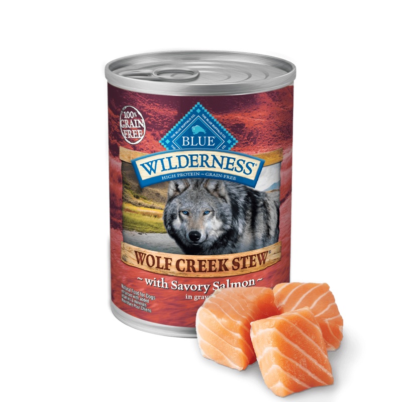BLUE Wilderness Wolf Creek Stew Adult Dogs Savory Salmon Stew 12.5 oz