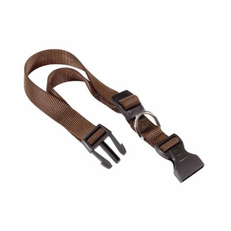 Ferplast Club C Nylon Collar For Dogs[Color – Brown, Dimension – 30-44cm x 15mm]