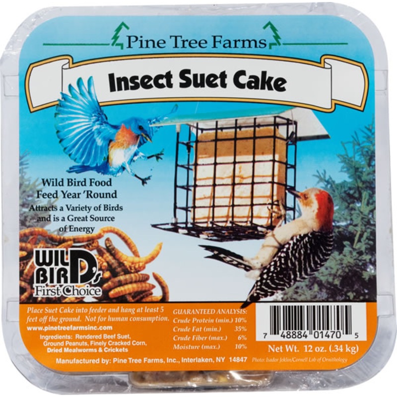 Pine Tree Farms Insect Suet Cake 11oz