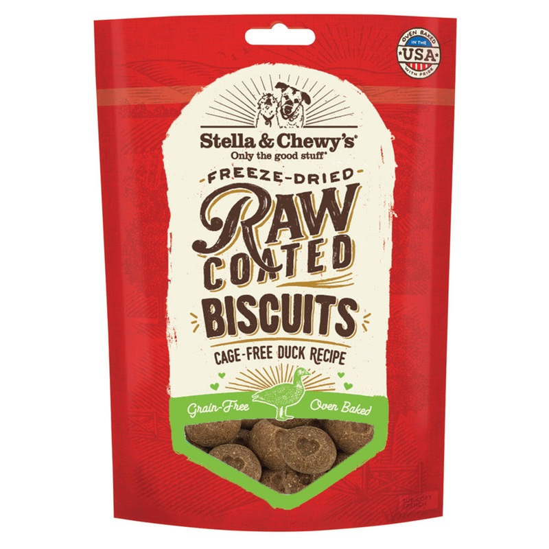 Stella & Chewy’s Raw Coated Biscuits Cage Free Duck Dry Dog Food 9-oz