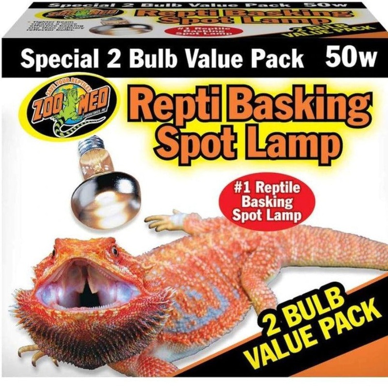 Zoo Med Repti Basking Spot Lamps – 2 Bulb Value Pack 50 Watt