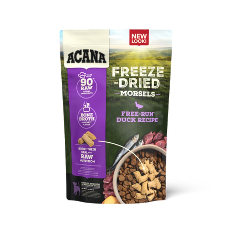 ACANA Freeze Dried Free-Run Duck Recipe Dog Food & Topper 8 Oz