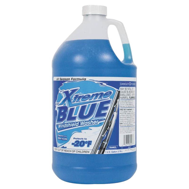 Camco Xtreme Blue Windshield Washer Fluid 1 gal Clear Blue