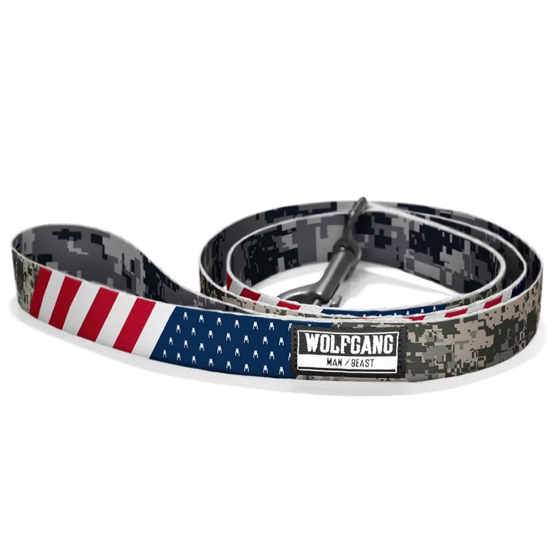 Coastal Pet Wolfgang DigitalDog Dog Leash Small/Medium – 5/8″ x 4′ Red Blue Graffiti with Red Stars