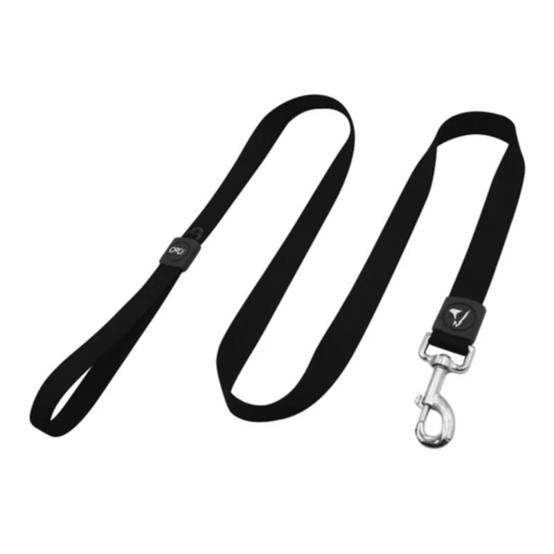DOCO Signature Nylon Leash – 6ft-1.0 x 180cm (XS)-Black