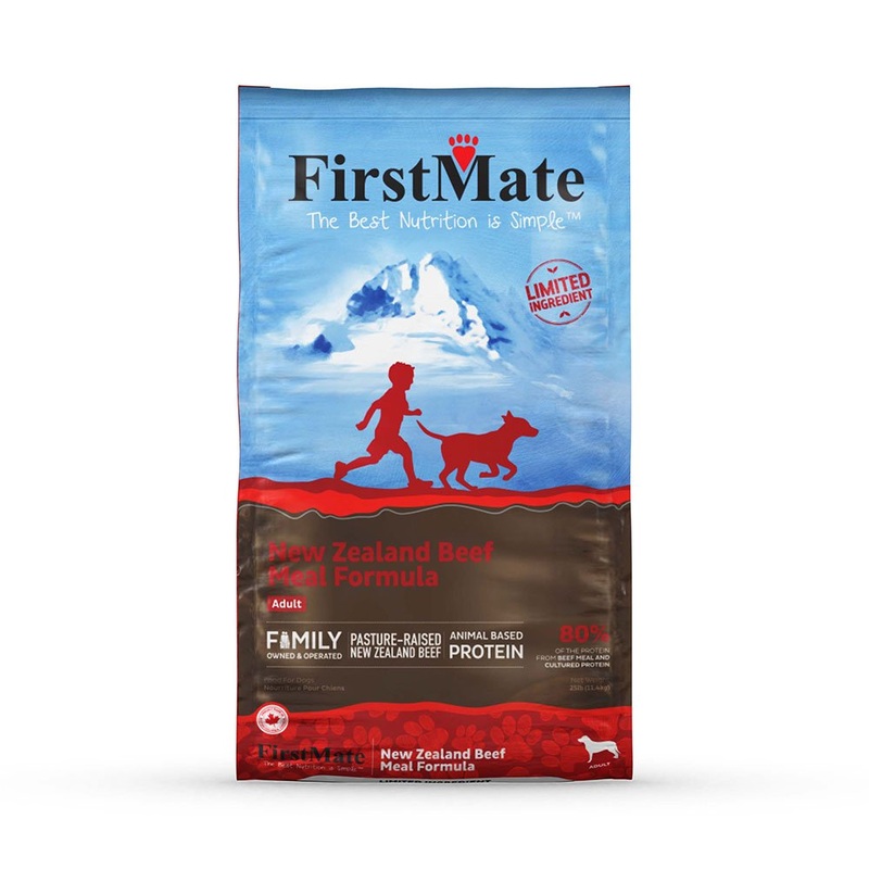 FirstMate Limited Ingredient Formula Dry Dog Food New Zealand Beef Meal 25 lb