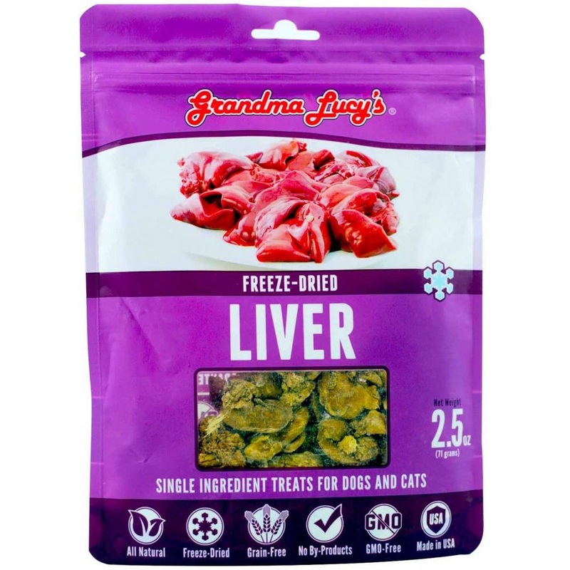 Grandma Lucy’s Singles Freeze Dried Liver Single Ingredient Pet Treats 3 oz