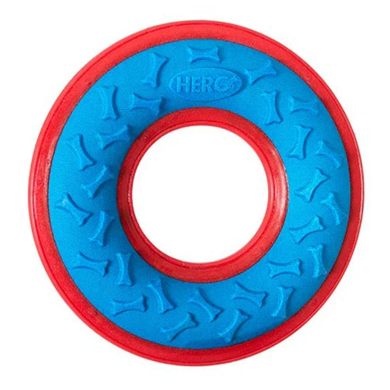 HERO Outer Armor Large Fetch Ring for Medium-Large Dogs, Floats & Squeaks