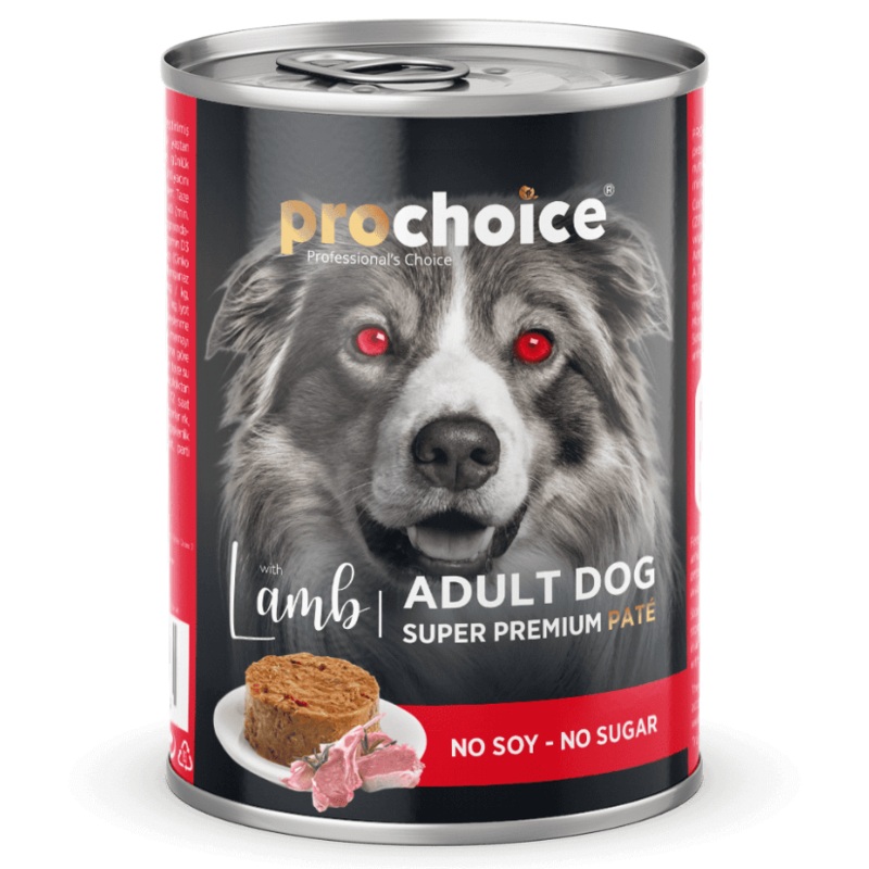 Prochoice – Adult Dog Premium Pate With Lamb & Rice 400g 1 Can