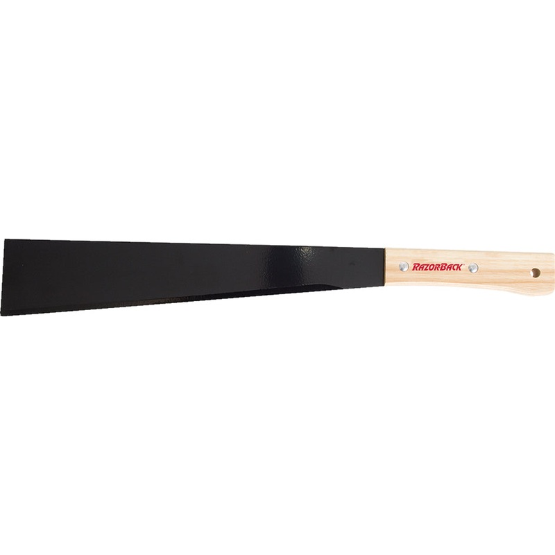 Razor-Back Machete Corn Knife with Wood Handle