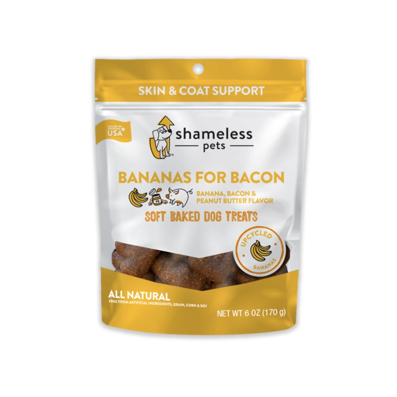 Shameless Pets Bananas for Bacon Soft Baked Dog Treats
