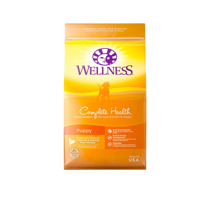 Wellness Complete Health Deboned Chicken, Oatmeal & Salmon Meal Recipe Puppy Dog Food 15 Lbs