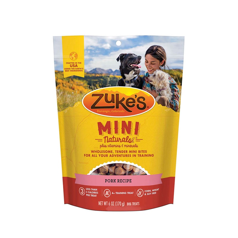 Zuke’s Mini Naturals Pork Recipe Dog Treats 6 Oz