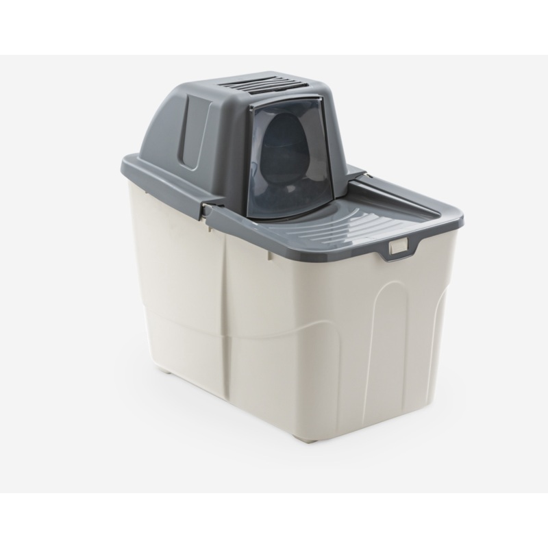Buxo Close Cat Litter Box – 58 x 39 x 56 cm/Grey