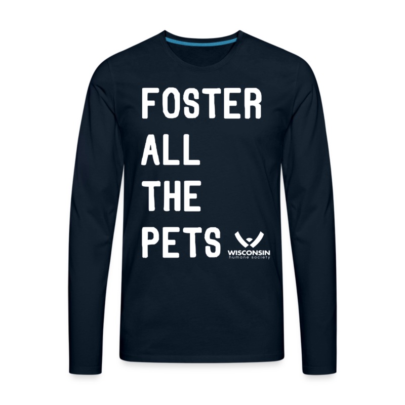 Foster All the Pets Classic Premium Long Sleeve T-Shirt deep navy S